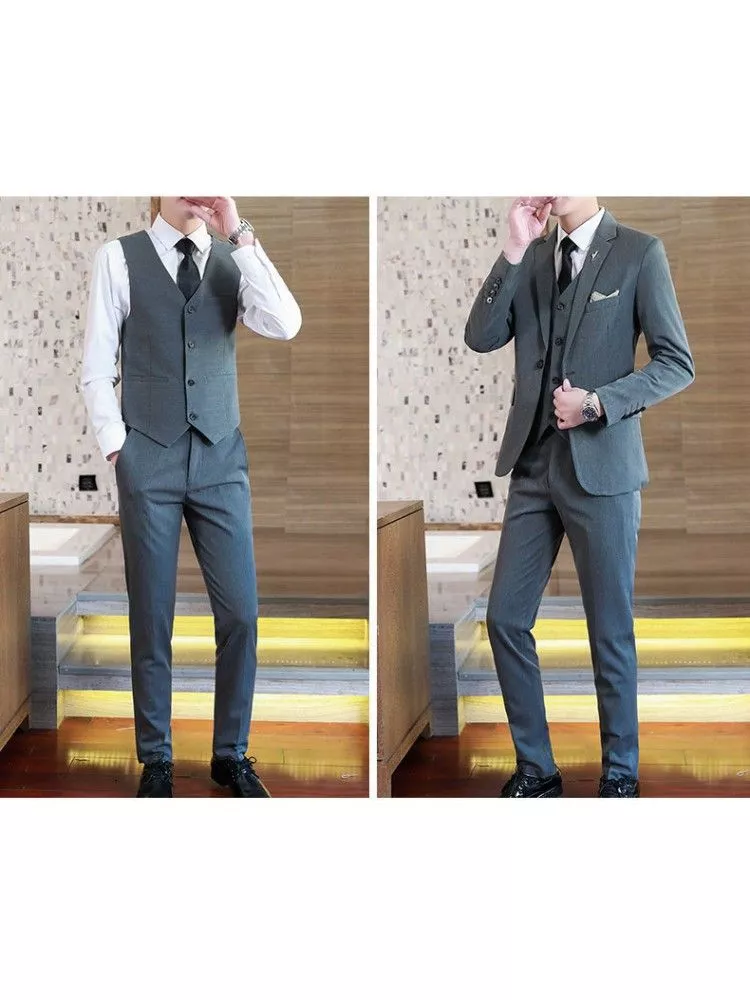 Abito Uomo, Grigio - Con Gilet - Oscar - Foto 13