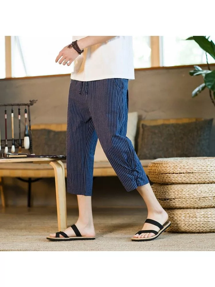 Gessato Pantaloni Uomo Online Pantaloni Uomo Acqua Alta Gessato - Main Image