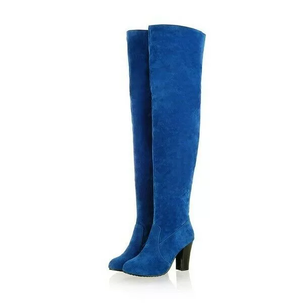 Stivali on sale blu scamosciati