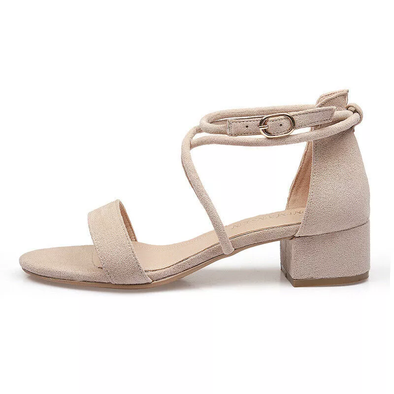 Sandali donna eleganti comodi rivetti bassi pelle sintetica beige 1374
