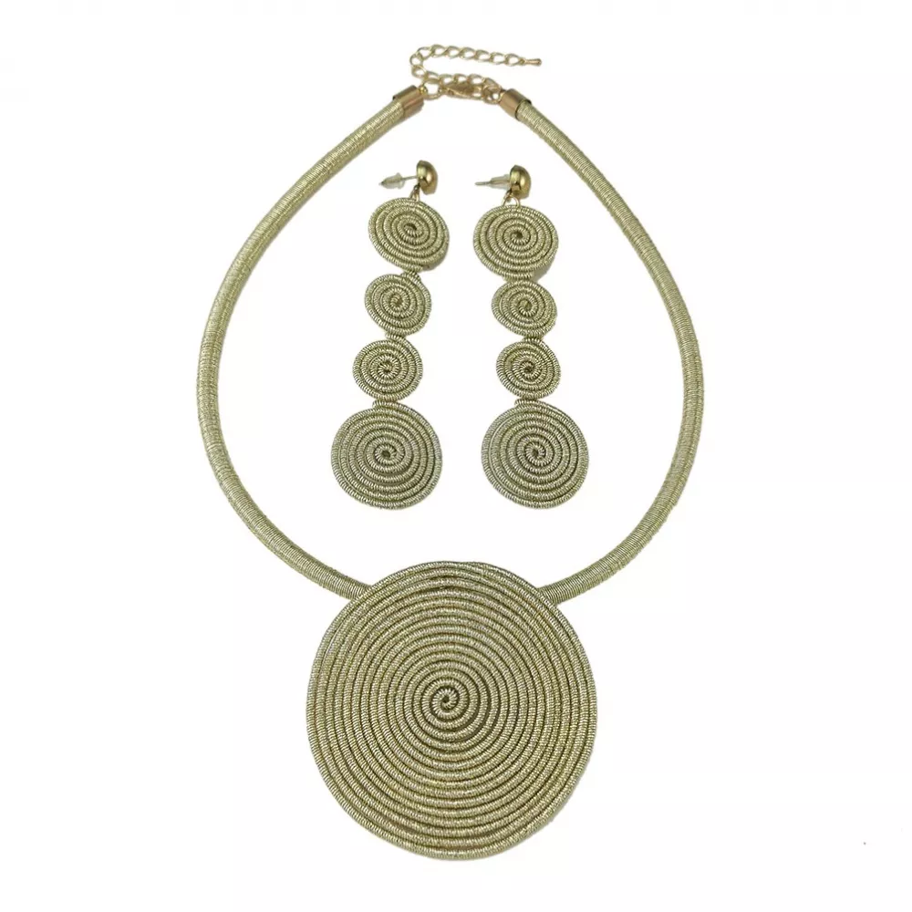 Jascatin Bohemian Turchese Velluto Choker Collana Orecchini Set Lungo Pendente Collana Suede Collar Maglione Catena per le Donne