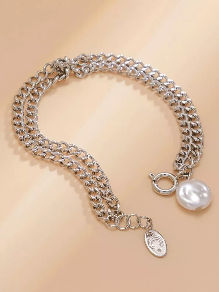 Bracciale Donna In Acciaio Inox Liebeskind Berlin, Placcato Oro Rosa, Lunghezza 16+5 Cm, Con Chiusura A Moschettone