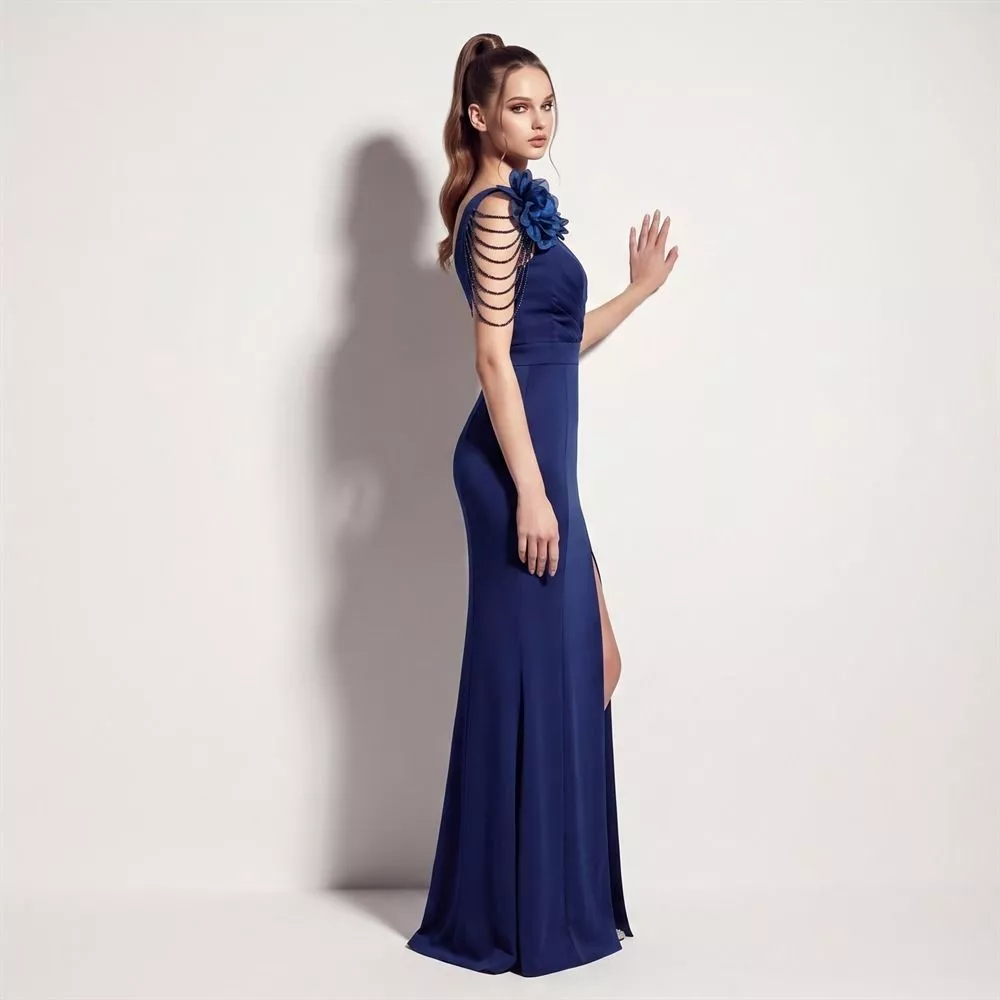 Abito Donna Elegante Aderente Scollo a V Senza Maniche 155cm H5WCL