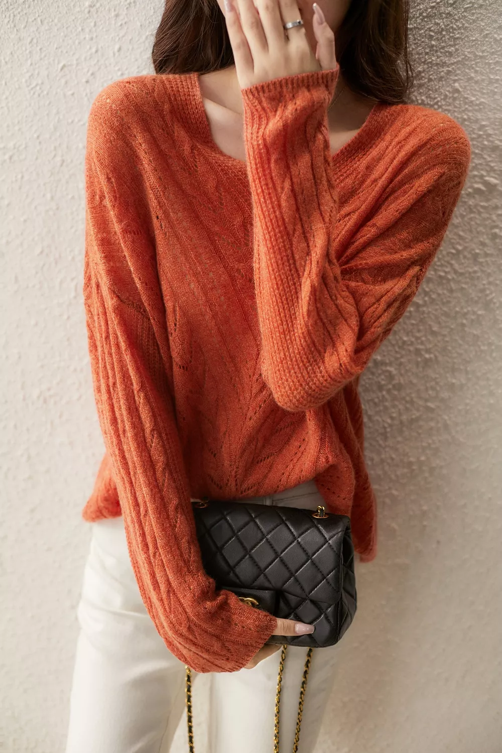 Maglia arancione elegante on sale