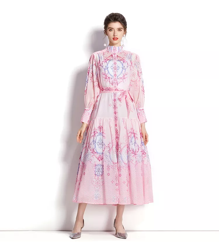 Abito Curvy Lisa Kott Bicolore Nero E Rosa Cipolla - Manica Svasata, Zip Posteriore, Made In Italy, Taglie Donna