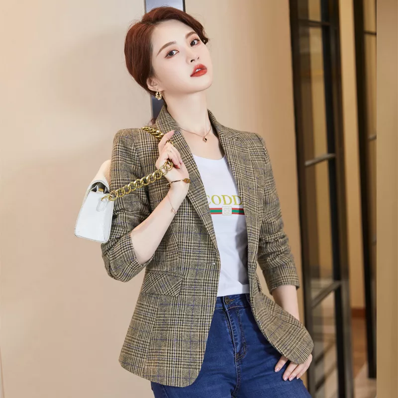 Completo Da Donna Elegante Bianco Taglia XL: Giacca Blazer Slim Fit E Pantaloni Da Ufficio In Due Pezzi