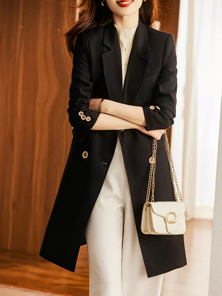 Shownicer Cappotto Lungo Donna Invernale – Trench Elegante Con Bottoni, Caldo E Antivento, Taglie EU, Perfetto Per Autunno E Inverno, Look Chic E Casual