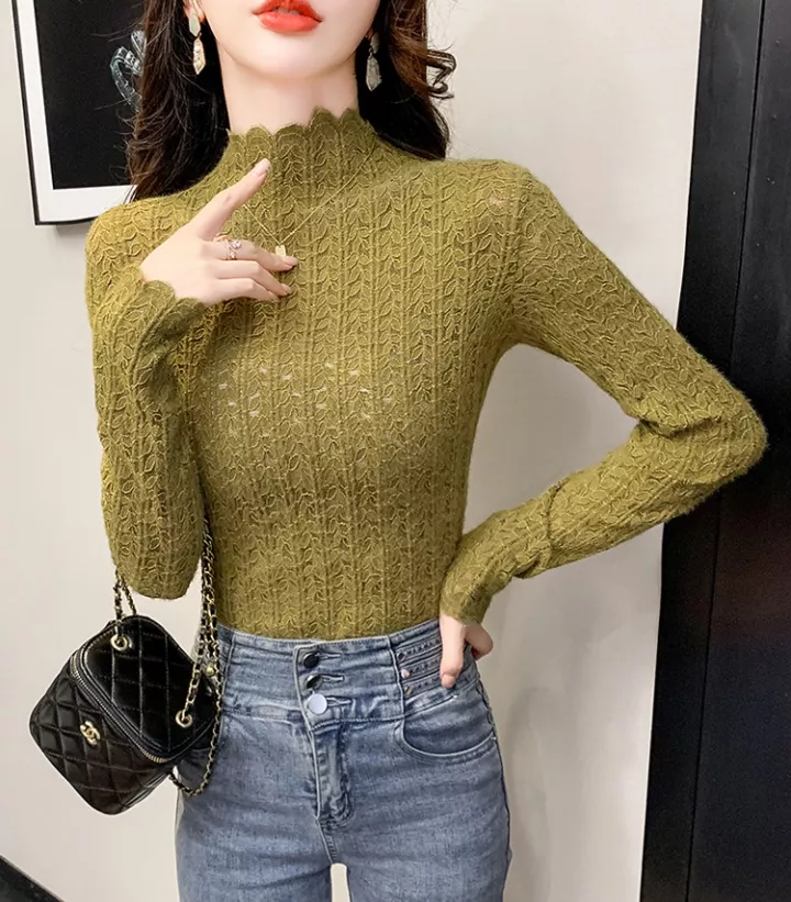Maglione Donna A Collo Alto In Morbida Maglia - Manica Lunga, Vestibilità Slim, Leggero, Perfetto Per Autunno E Inverno, Colore Nero, Taglie S-XXL