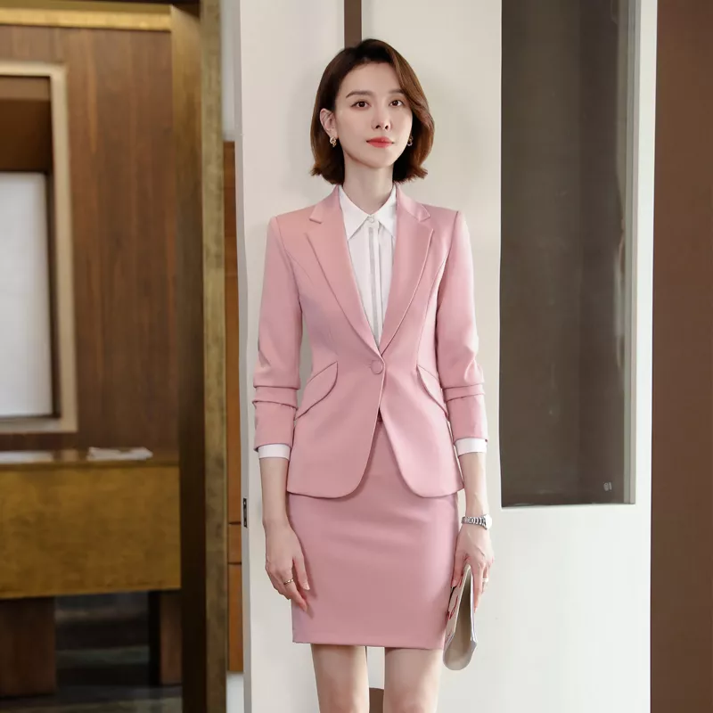 Rosa Completo Da Donna Con Giacca E Gonna Tailleur Completo Donna - Main Image