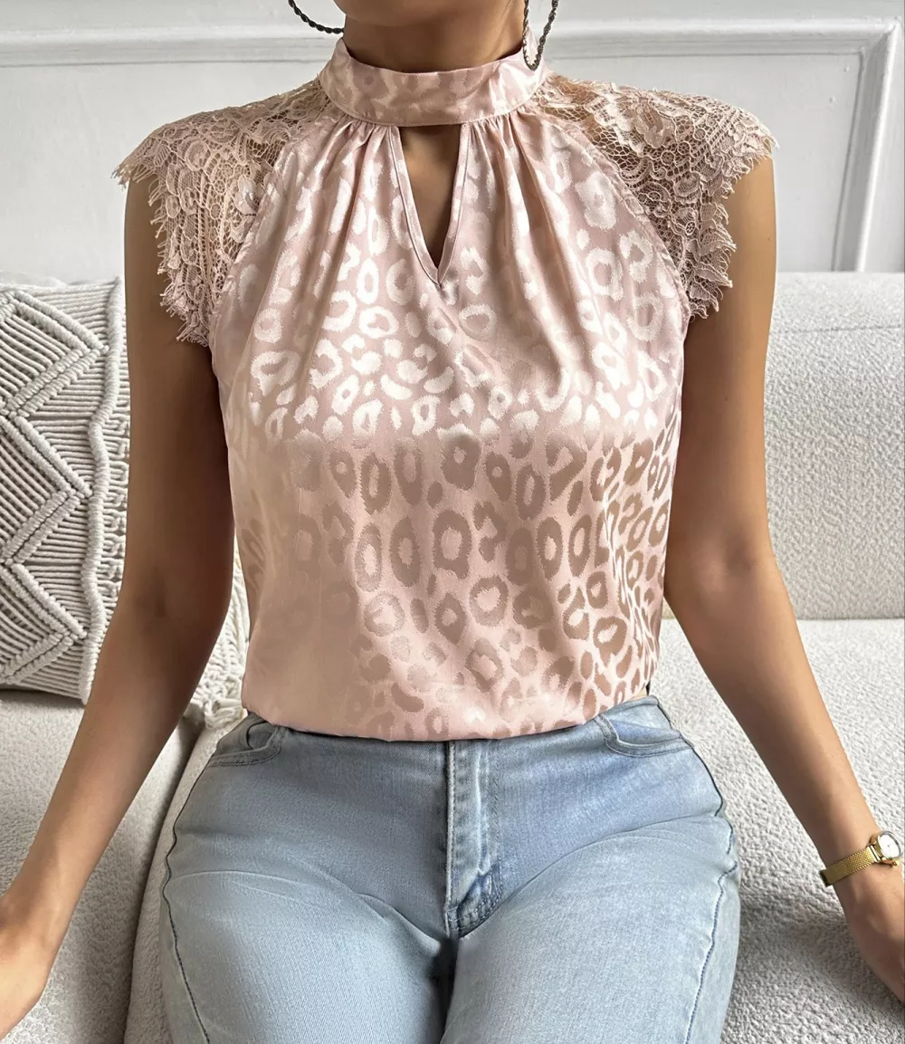 Blusa effetto raso èks donna con arricciature