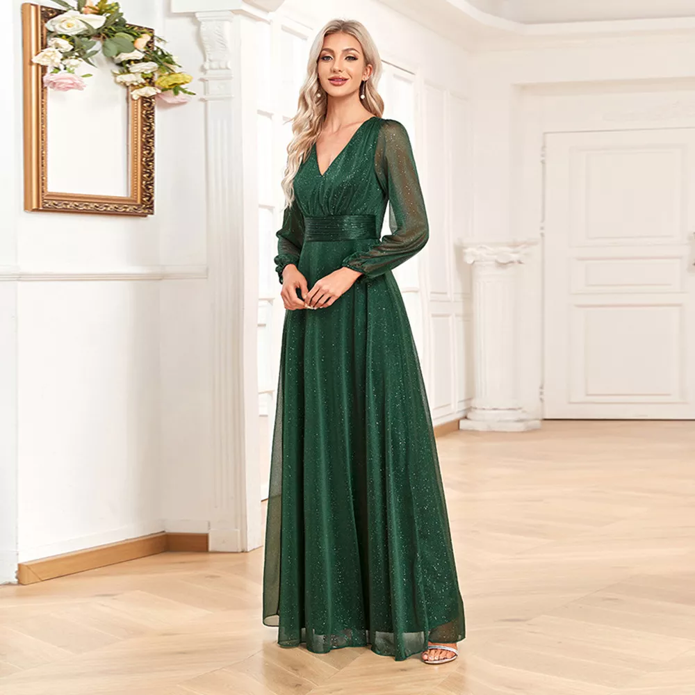 Vestito paillettes verde sale