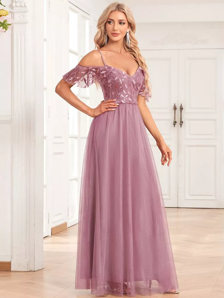 Vestito Abito Donna Elegante Lungo Morbido Rosa Cipria Raso Slim