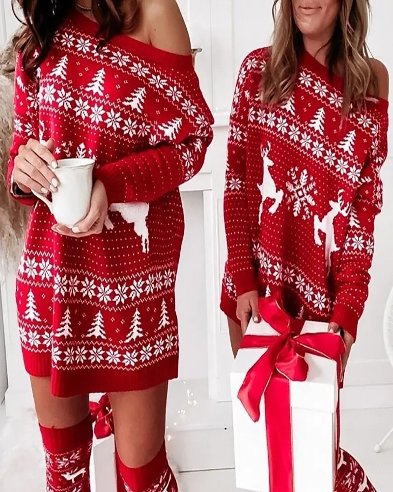 IDGREATIM Unisex LED Illumina brutti Maglioni Natalizi Maglioni di Natale Maglione Lavorato a