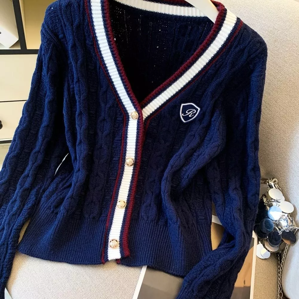 Cardigan Donna Maniche Lunghe Maglia Tricot Bianco Grigio Bordeaux Blu OZXWW