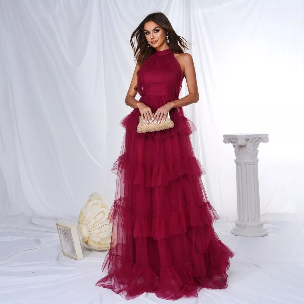 Vestito rosso scuro new arrivals