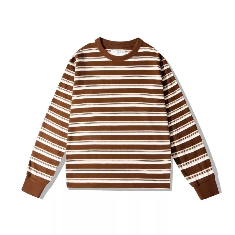 Maglia uomo nero e bianco a righe orizzontali vista frontale